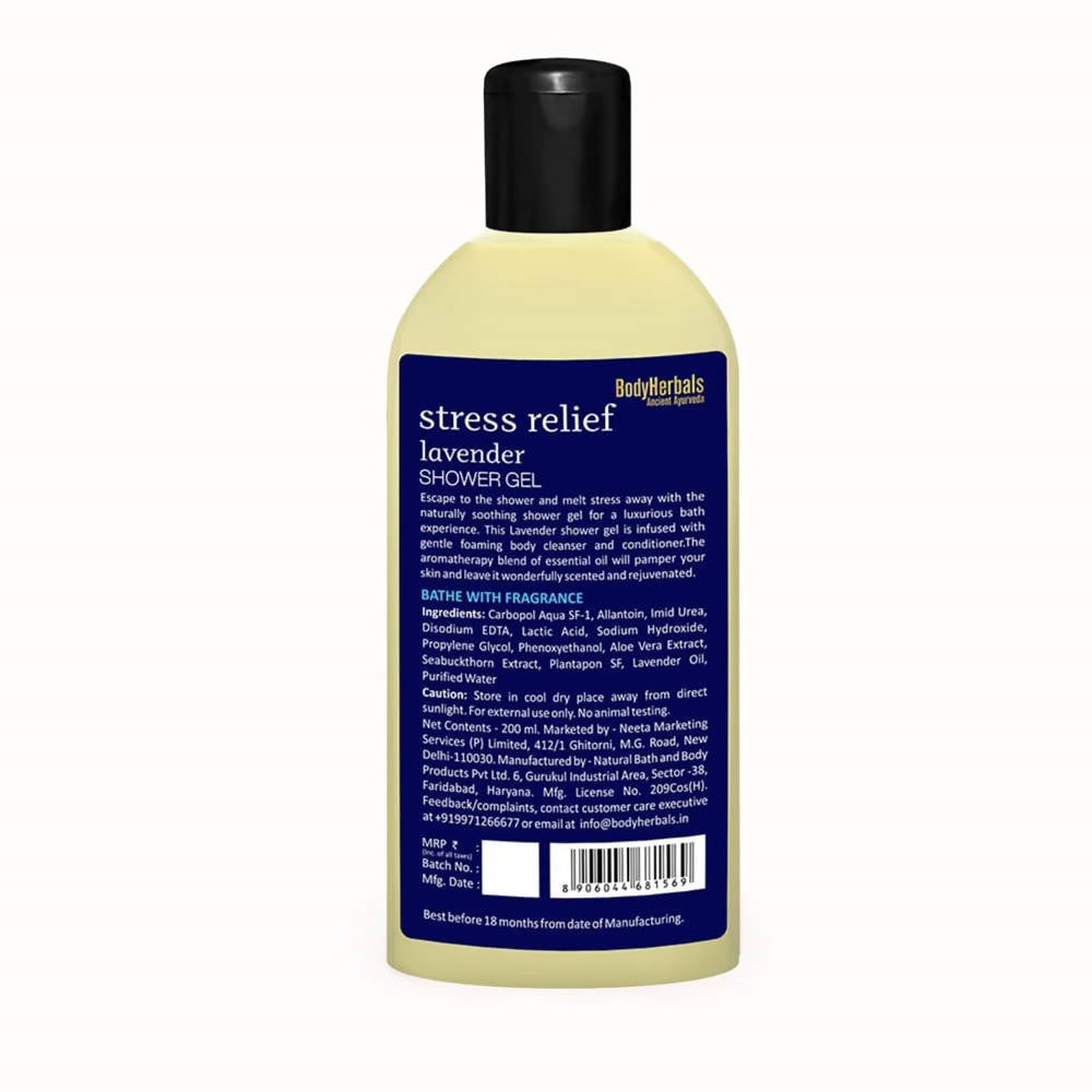 Bodyherbals Stress Relief Lavender Shower Gel | Grocsy
