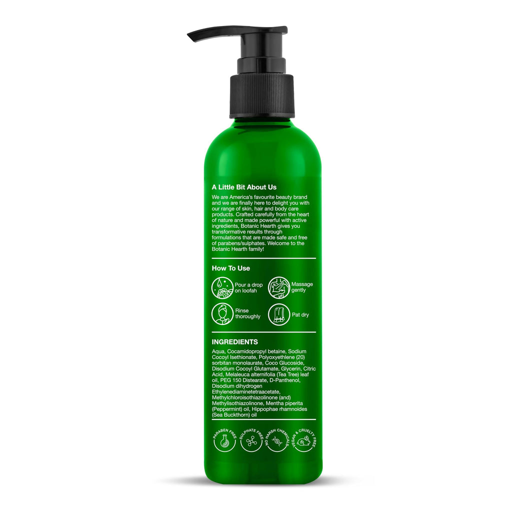 Botanic Hearth Tea Tree Body Wash with Sea Buckthorn Oil, Peppermint Oil | Grocsy