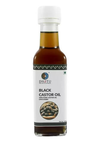 Dhatu Organics & Naturals Black Castor Oil | Grocsy