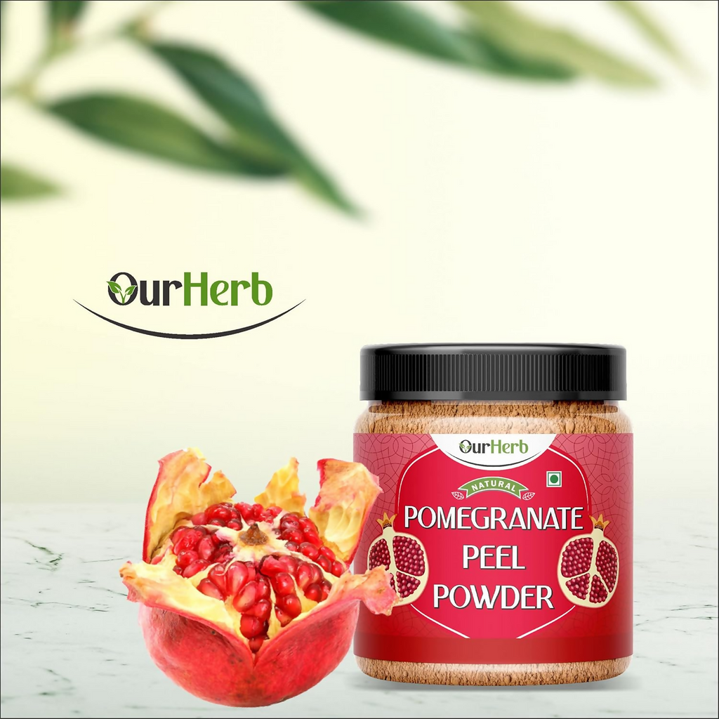 OurHerb Natural & Organic Pomegranate Peel Powder For Skin Care & Hair Care | Grocsy