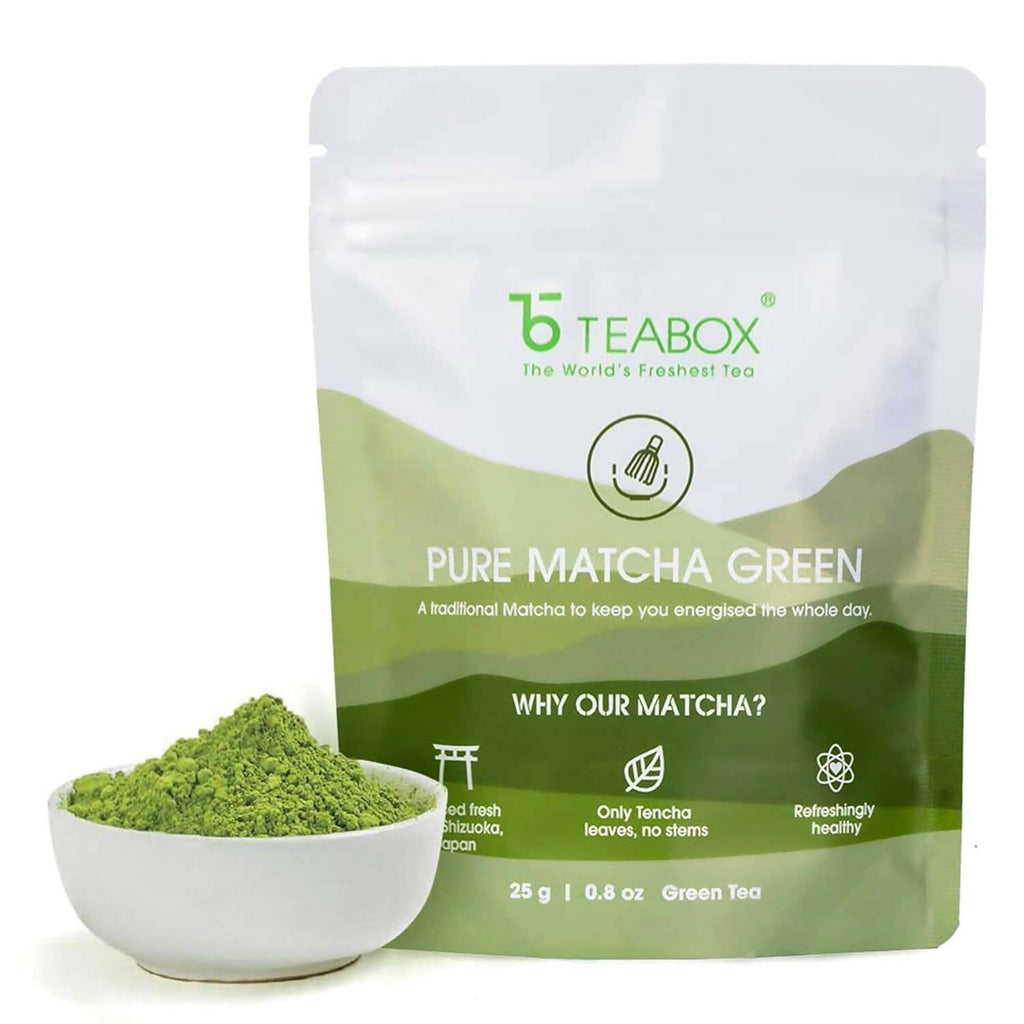 Teabox Pure Matcha Green Tea Powder | Grocsy