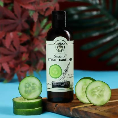 Tatvik Ayurveda Swacha Intimate Care Her (Cucumber, Lavender & Olive Oil) | Grocsy