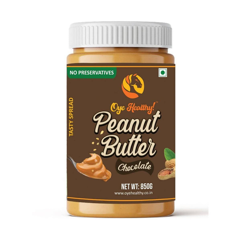 Oye Healthy Peanut Butter Natural Chocolate - Combo Pack of 2 (850gm+340gm) | Grocsy