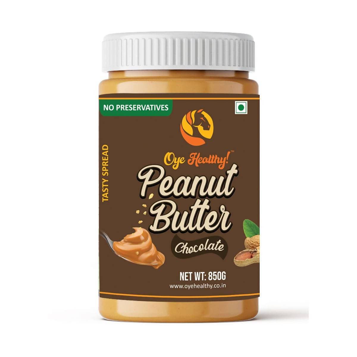 Oye Healthy Peanut Butter Natural Chocolate - Combo Pack of 2 (850gm+340gm) | Grocsy
