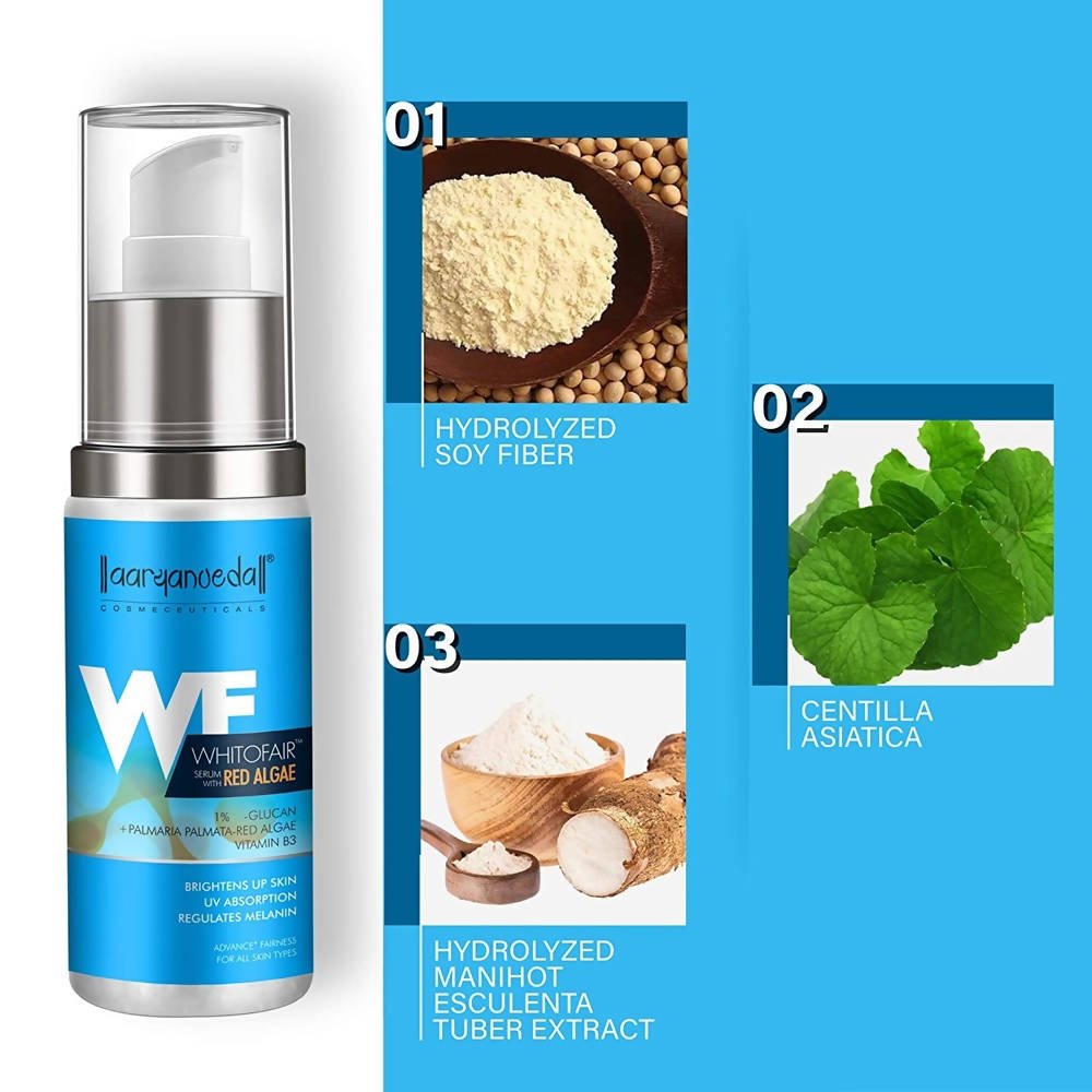 Aaryanveda Whitofair Serum With Red Algae | Grocsy
