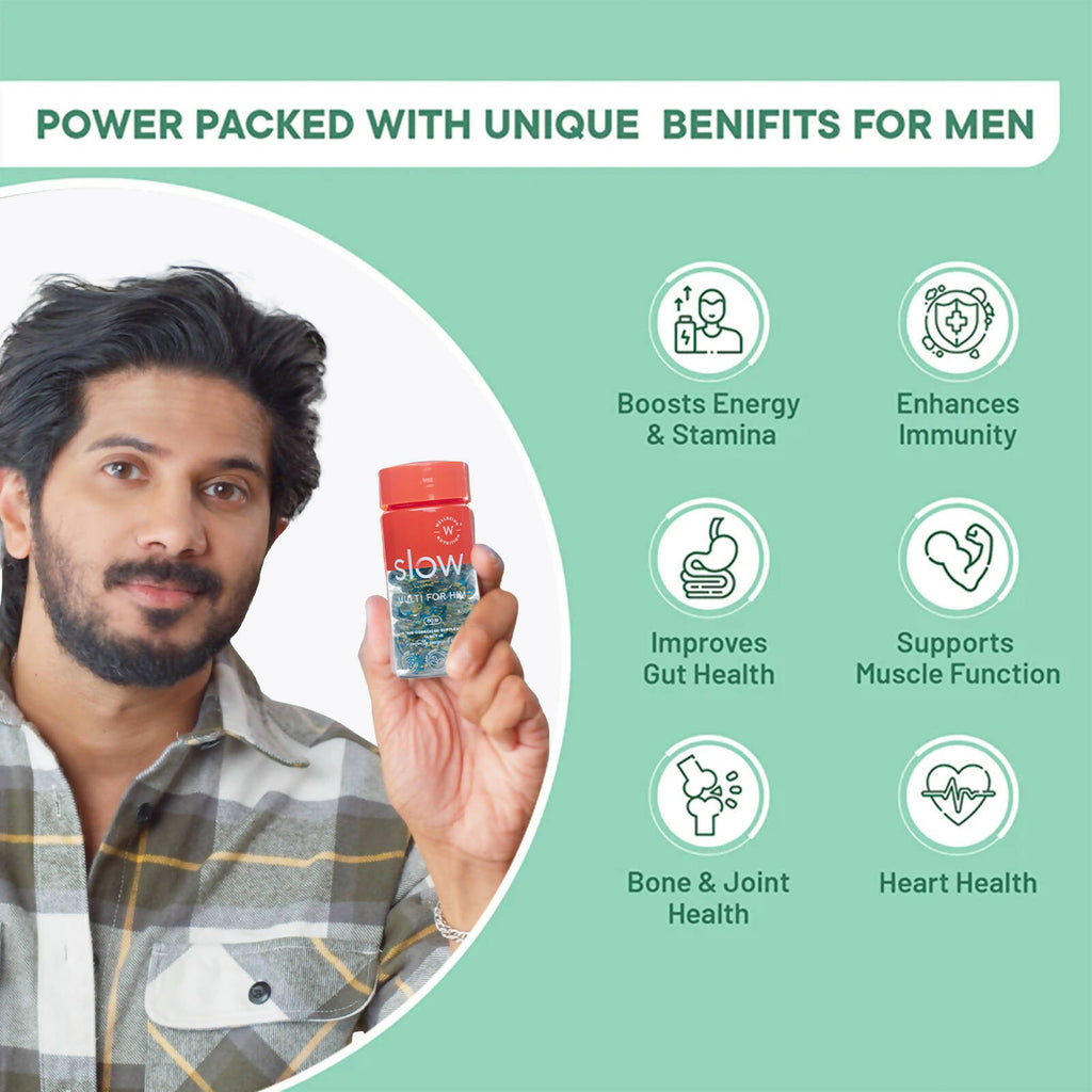 Wellbeing Nutrition Slow | Multivitamin for Him Capsules | Grocsy