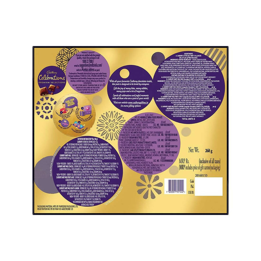 Cadbury Celebrations Premium Selections Chocolates Gift Pack | Grocsy
