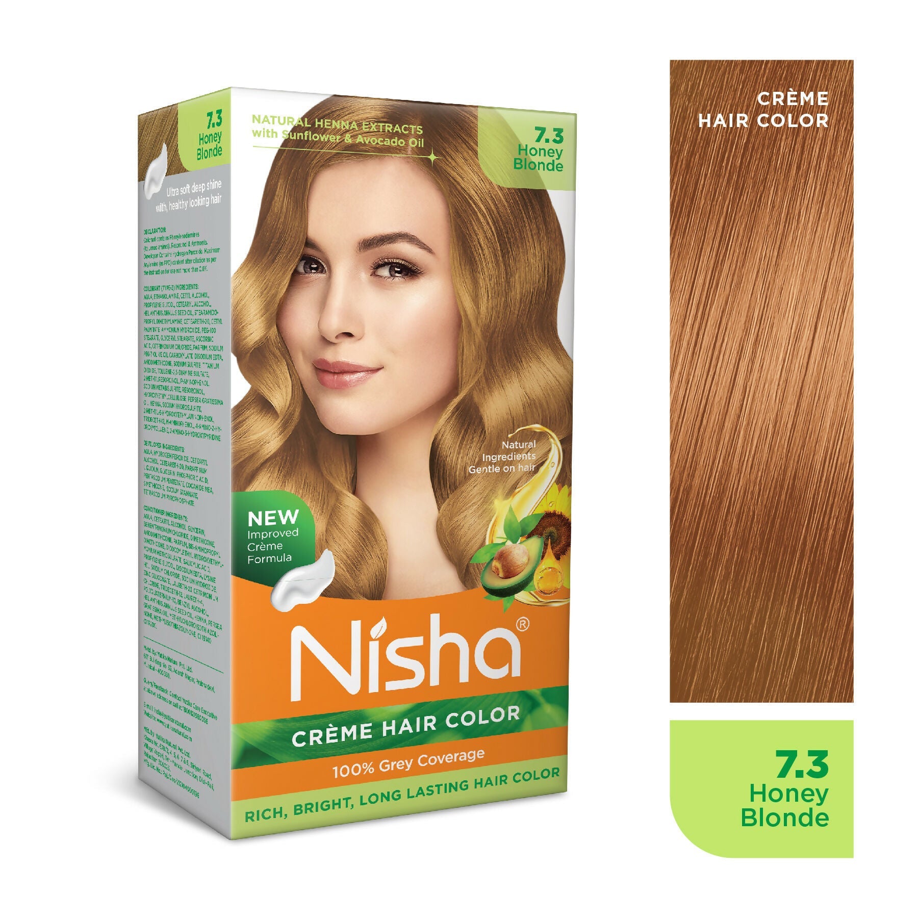 Nisha Creme Hair Color for Women - Honey Blonde | Grocsy
