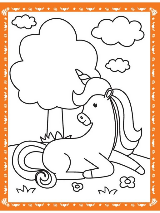 Dreamland Publications Unicorn Neon Colour & Sticker Dots Book Over 500 Stickers Book For Kids | Grocsy