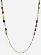 Multicolored Beaded Evil Eye Mask Chain - Ruby Raang | Grocsy