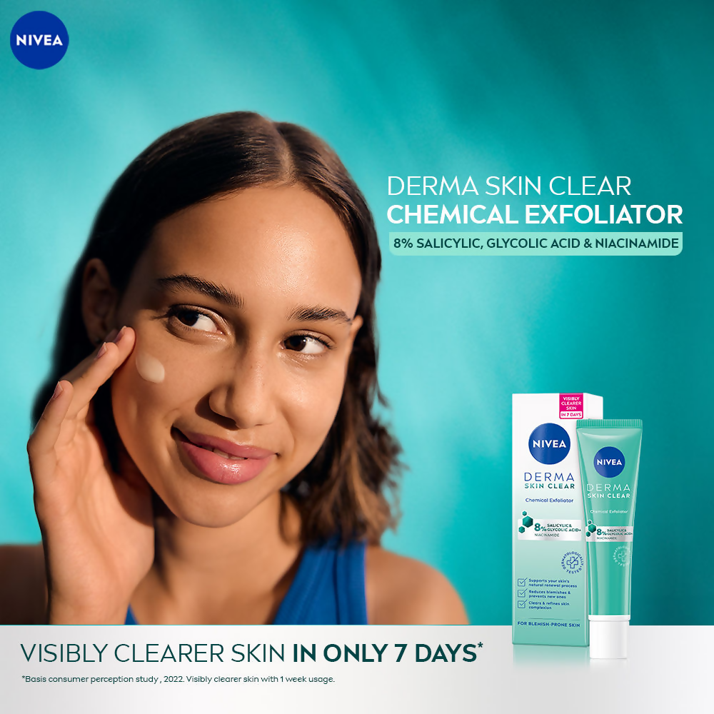 Nivea Derma Skin Clear Exfoliator Face Cleansing | Grocsy
