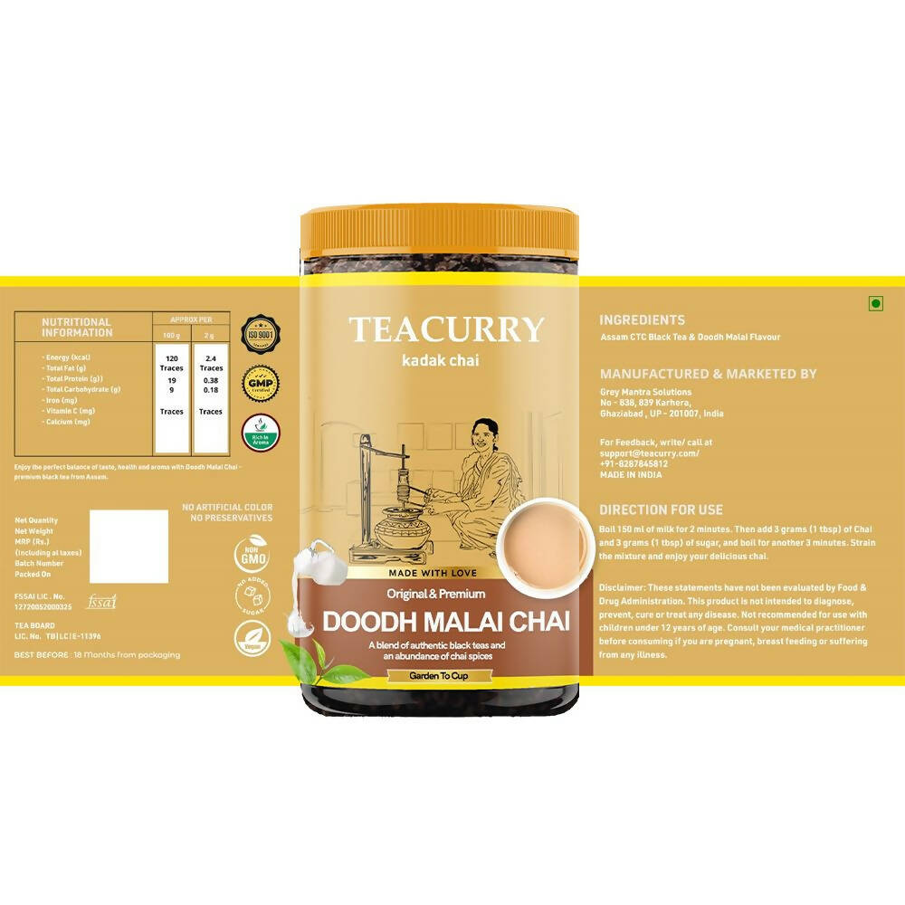 Teacurry Doodh Malai Chai Powder | Grocsy