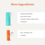 Foxtale Hydrate & Glow Skin Care Kit for Glowing Skin: Cleanser Hydrating Face Wash + Vitamin C Face Serum | Grocsy