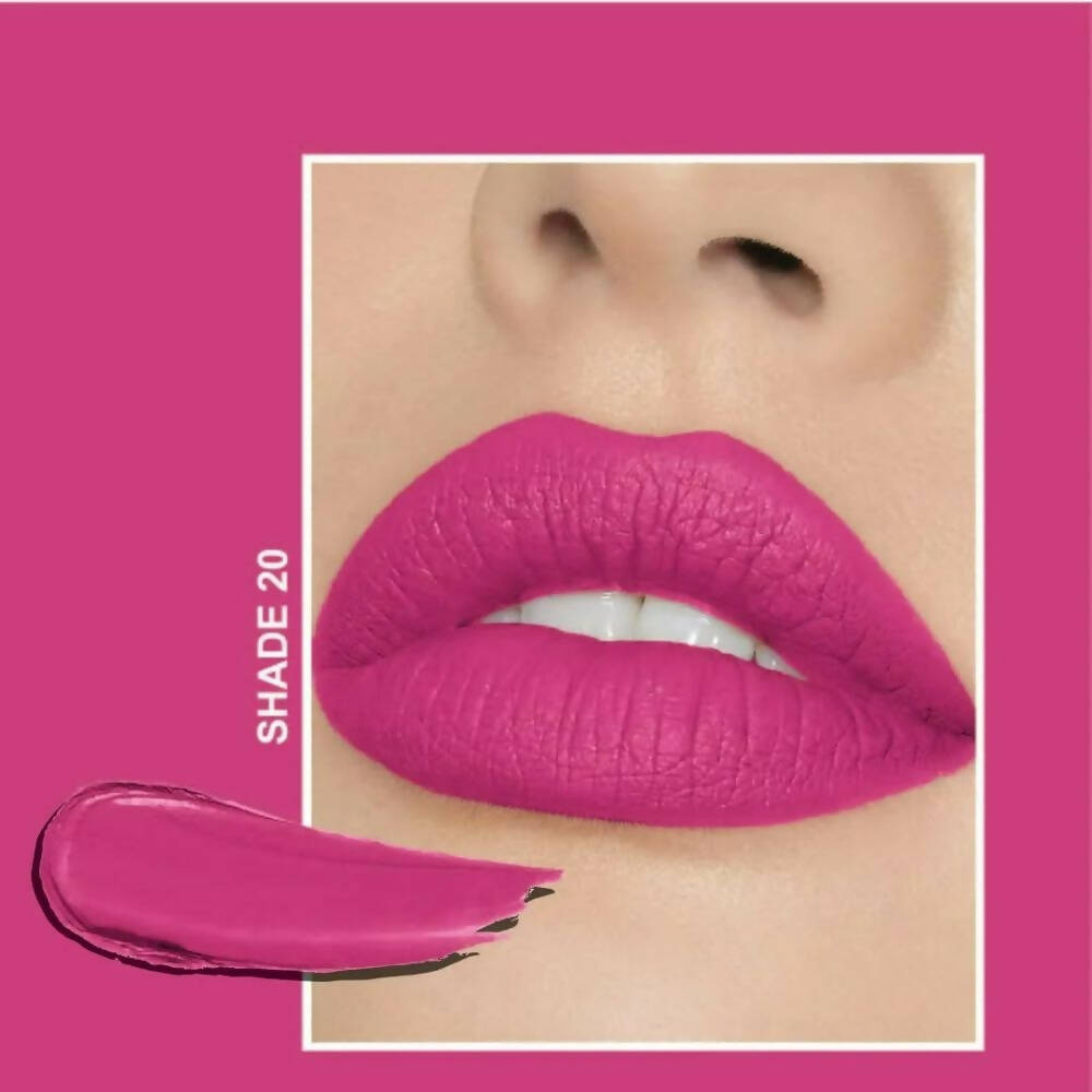 Flicka Tomato Purple Matte Finish Lipstick Shade 20 | Grocsy
