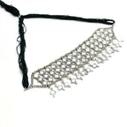 Mominos Fashion Johar Kamal Oxidised Silver-Plated Alloy Finish Mirror Choker For Women | Grocsy