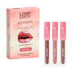 Love Earth Liquid Lip Gloss - Browns | Grocsy