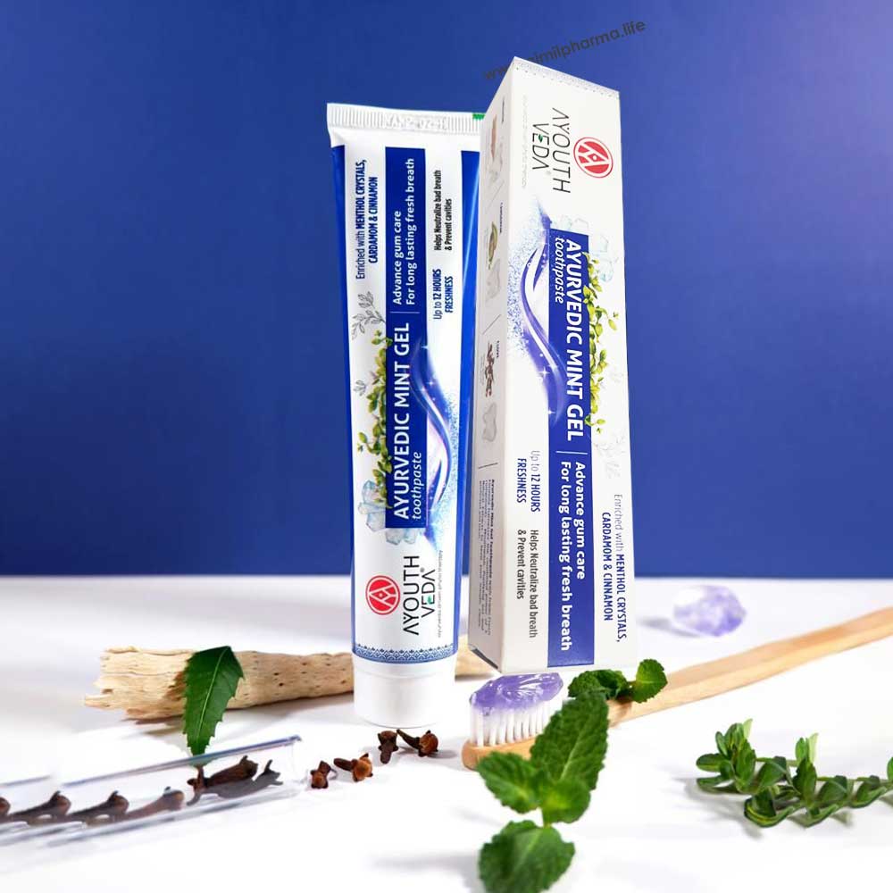 Ayouthveda Ayurvedic Mint Gel Toothpaste | Grocsy