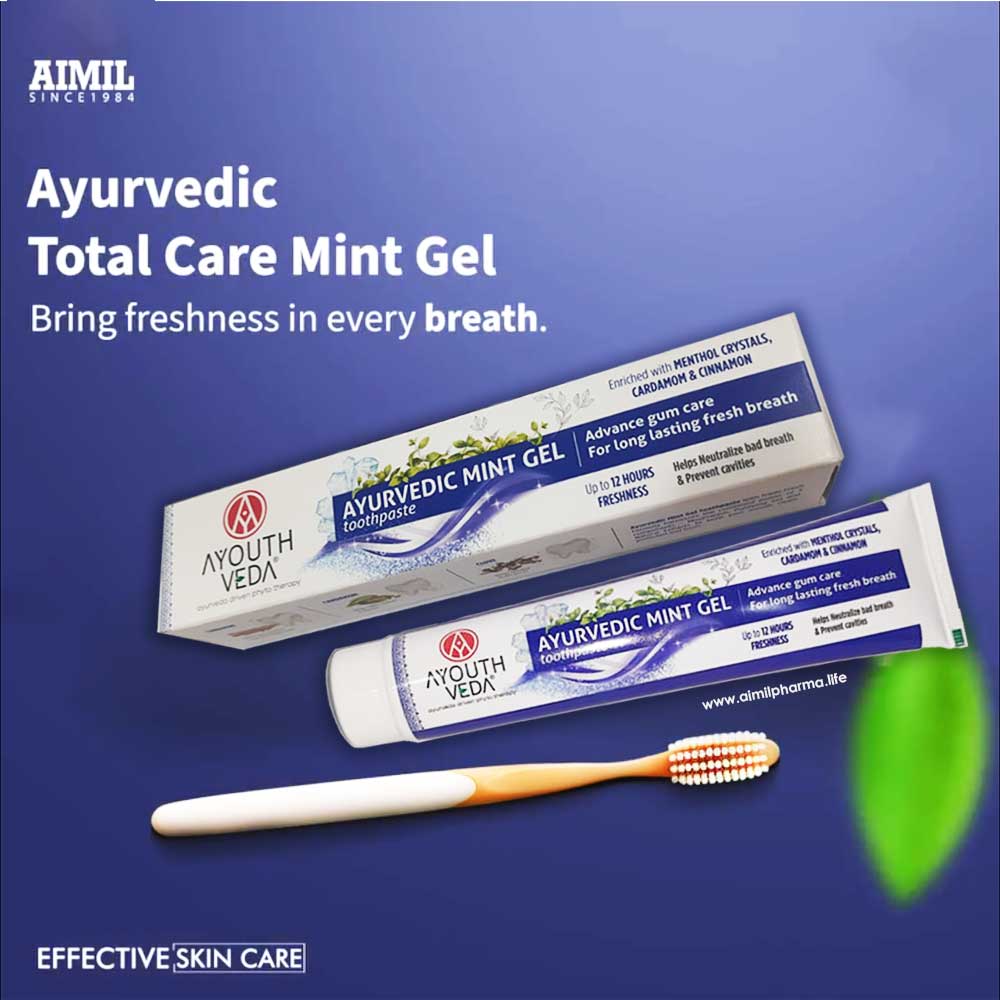 Ayouthveda Ayurvedic Mint Gel Toothpaste | Grocsy