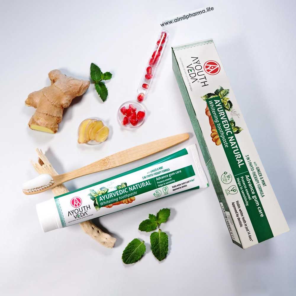 Ayouthveda Natural Whitening Toothpaste | Grocsy