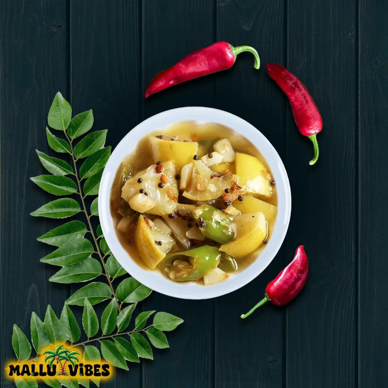 Mallu Vibes Home Made White Lemon Pickle