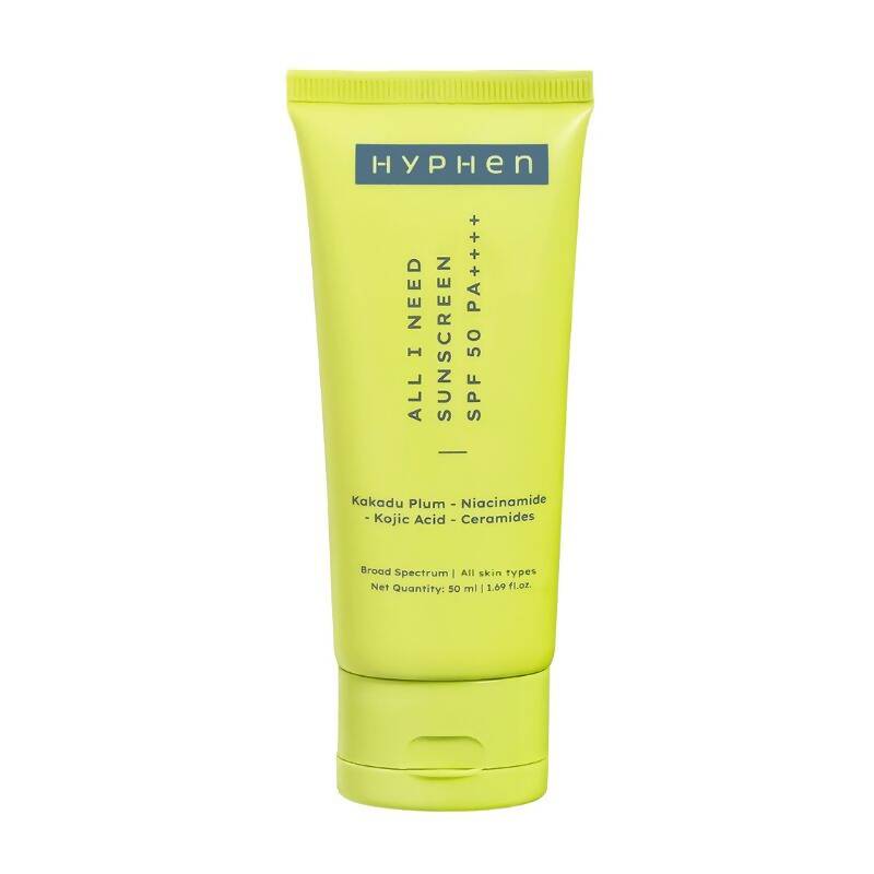Hyphen By Kriti Sanon All I Need Sunscreen SPF 50 PA++++, UV Rays & Blue Light Protection & Moisturization | Grocsy