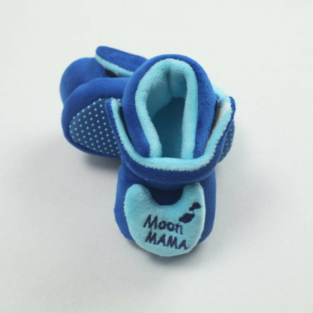 Tiny Bugs For Boys & Girls Baby Winter Booties - Blue | Grocsy