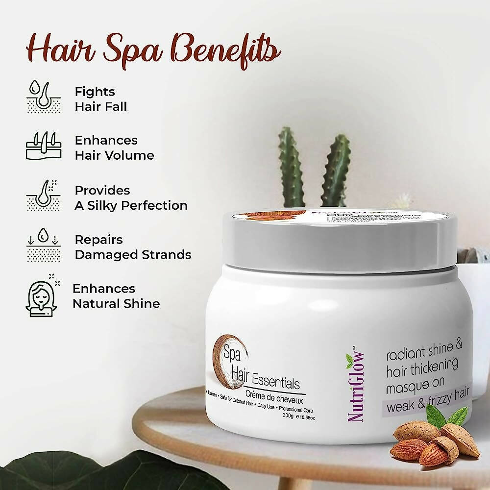 NutriGlow Hair Spa Cream With Volumizing & Shine Lock Formula for Weak & Frizzy Hair | Grocsy