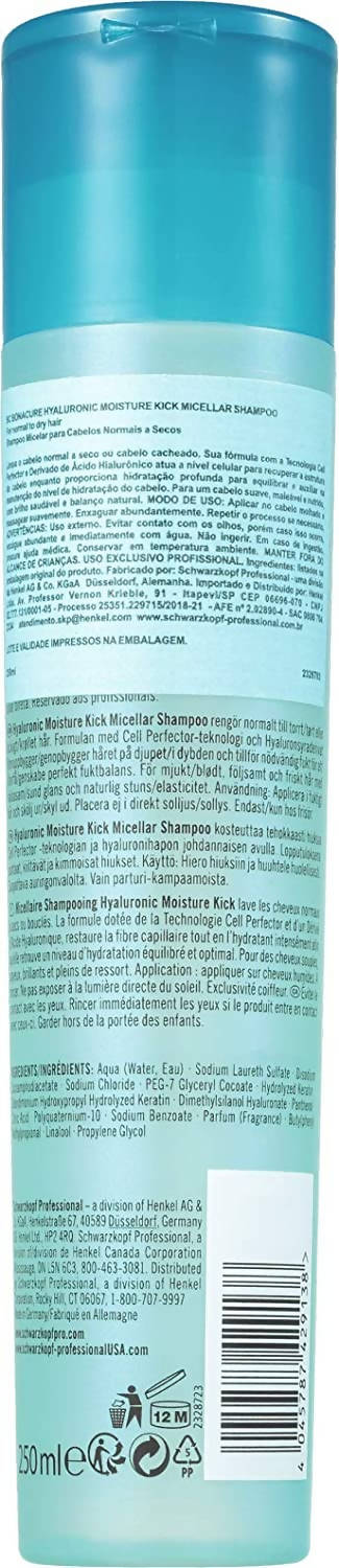 Schwarzkopf Professional BC Bonacure Hyaluronic Moisture Kick Micellar Shampoo | Grocsy