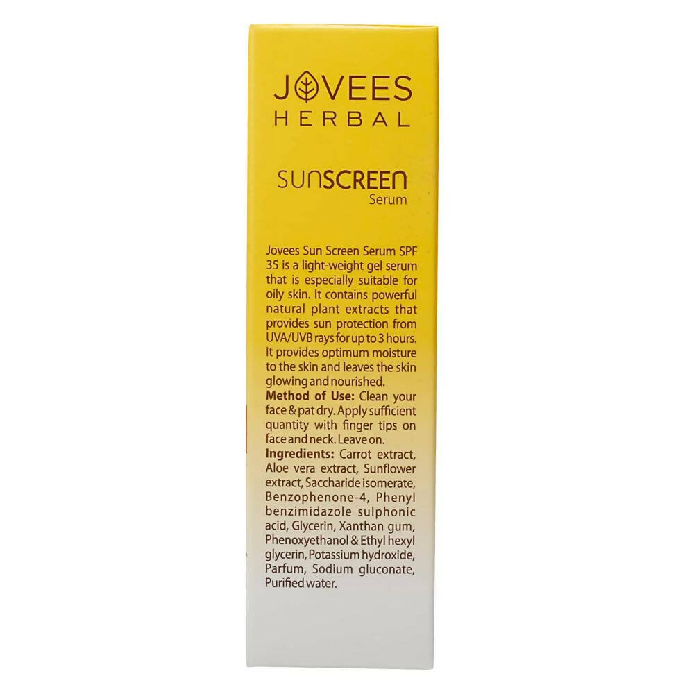 Jovees Sunscreen Face Serum SPF 35 For Oily & Acne Prone Skin | Grocsy