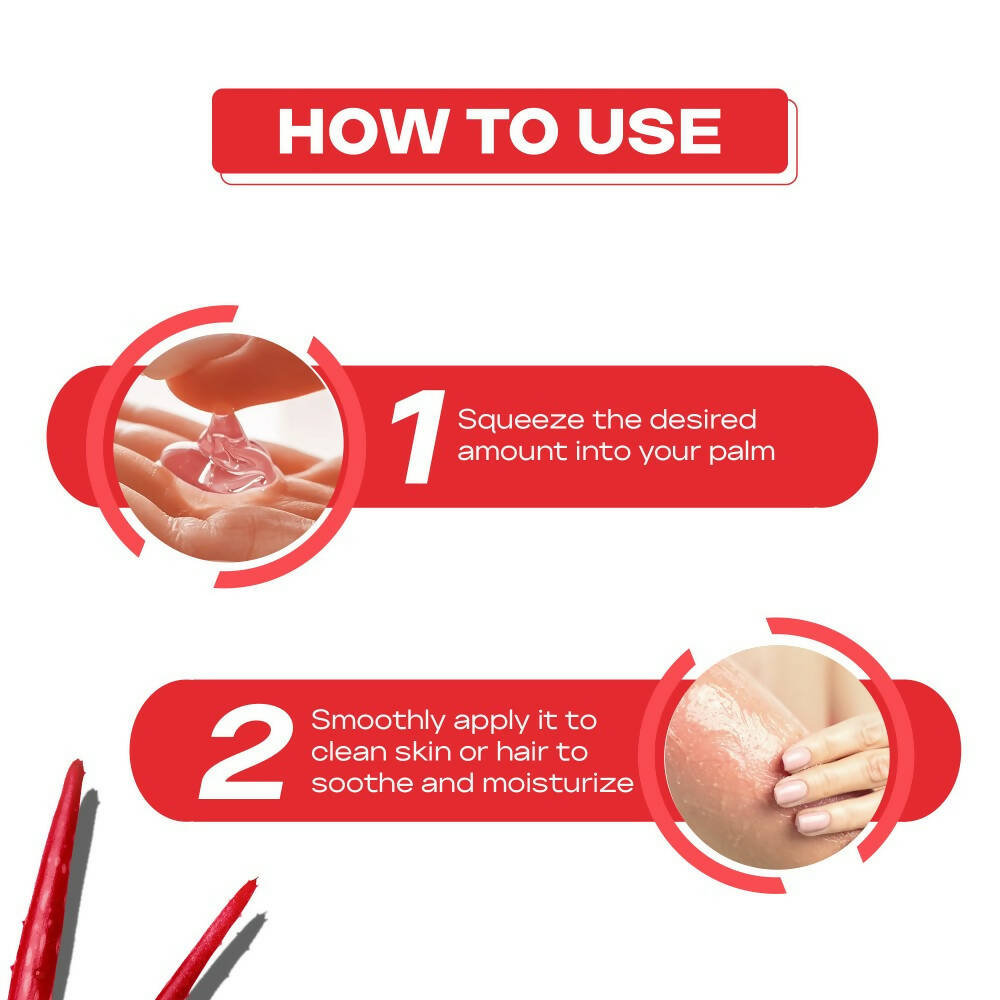 Clensta Red Aloe Vera Multipurpose Gel | Grocsy
