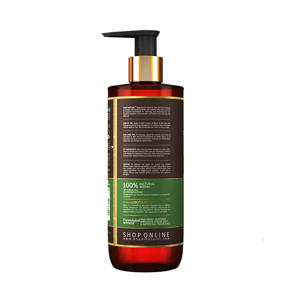 Khadi Natural Khadi Natural Neem & Aloe Vera Hair Cleanser With Reetha & Amla | Grocsy