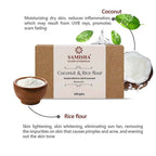 Samisha Organic Coconut Milk & Rice Flour Skin Healing Bathing Bar | Grocsy