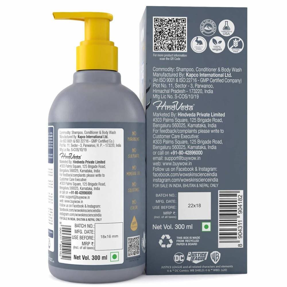 Wow Skin Science Kids 3 in 1 Wash - Caped Crusader Batman Edition | Grocsy