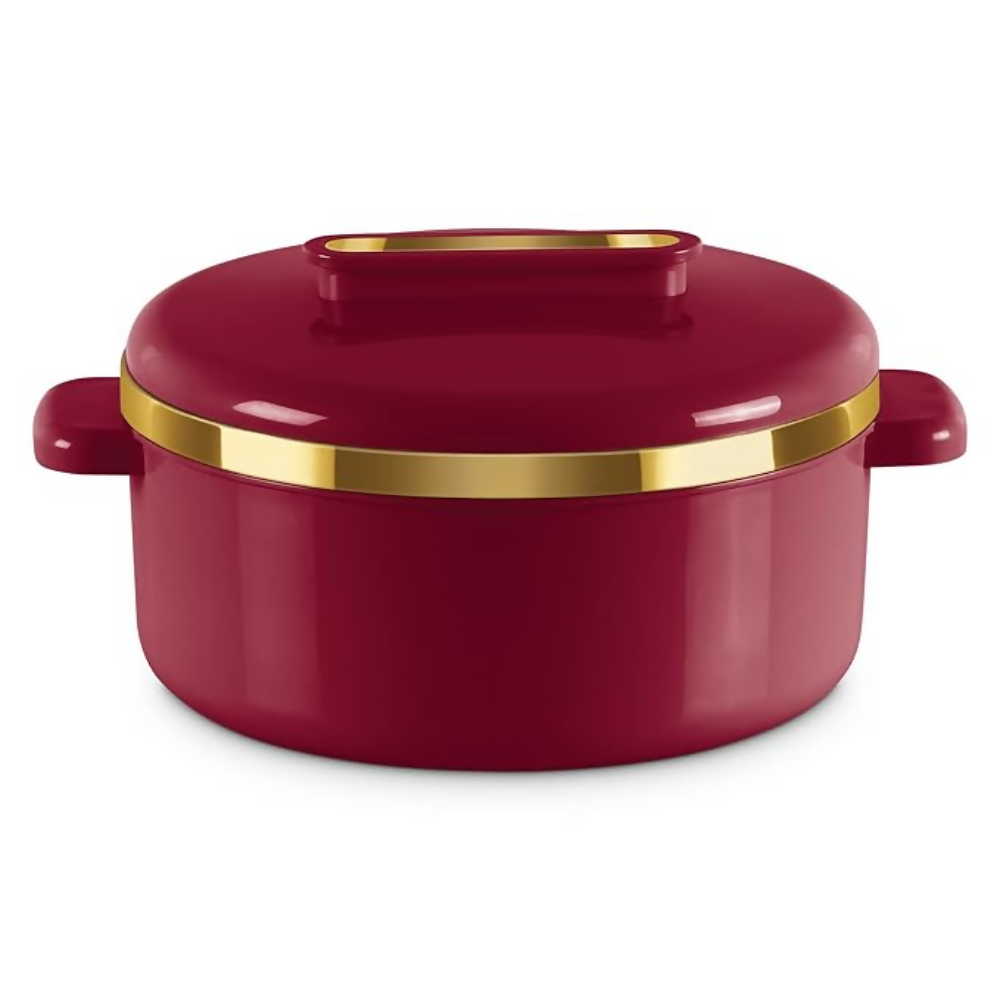 Milton Curve 2500 Inner Stainless Steel Casserole - Maroon | Grocsy