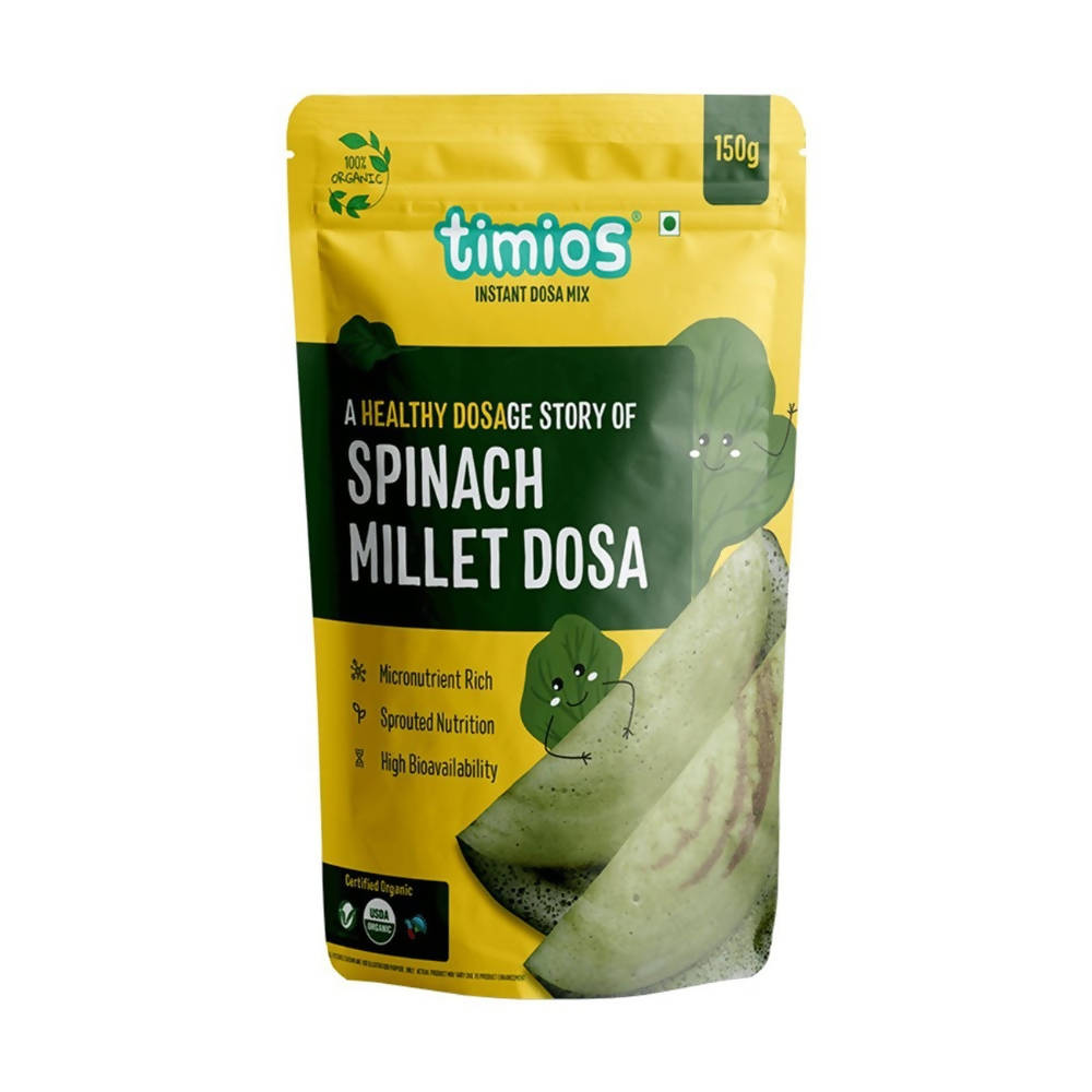 Timios Organic Millet Spinach Dosa Mix | Grocsy