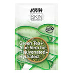 Nykaa Skin Secrets Exotic Indulgence Green Tea + Aloe Vera Sheet Mask For Hydrated Skin | Grocsy