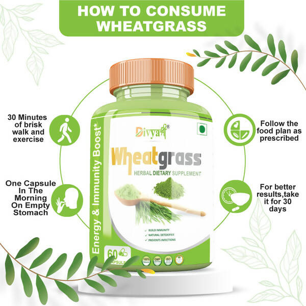 Divya Shree Wheatgrass Capsules | Grocsy