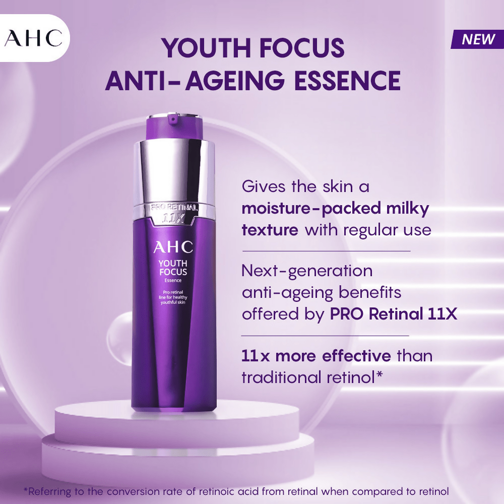 AHC Youth Focus Essence Anti-Aging Facial Essence Serum - Korean skincare | Grocsy