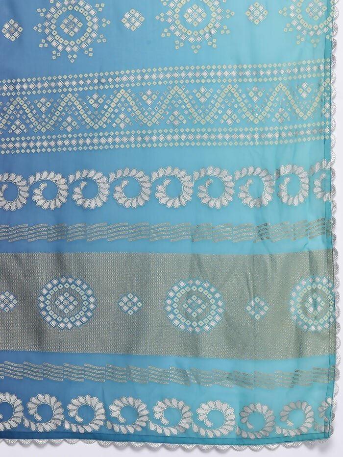 Ahalyaa Women's Traditional wear Kurta Set - Blue | Grocsy