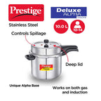 Prestige SS Deluxe Alpha Svachh Stainless steel Pressure Cooker | Grocsy