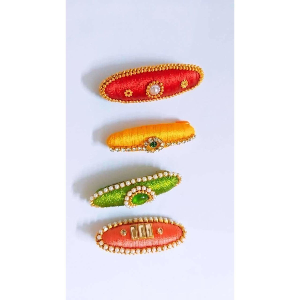 Set of 4 - Designer Saree Pins | Grocsy
