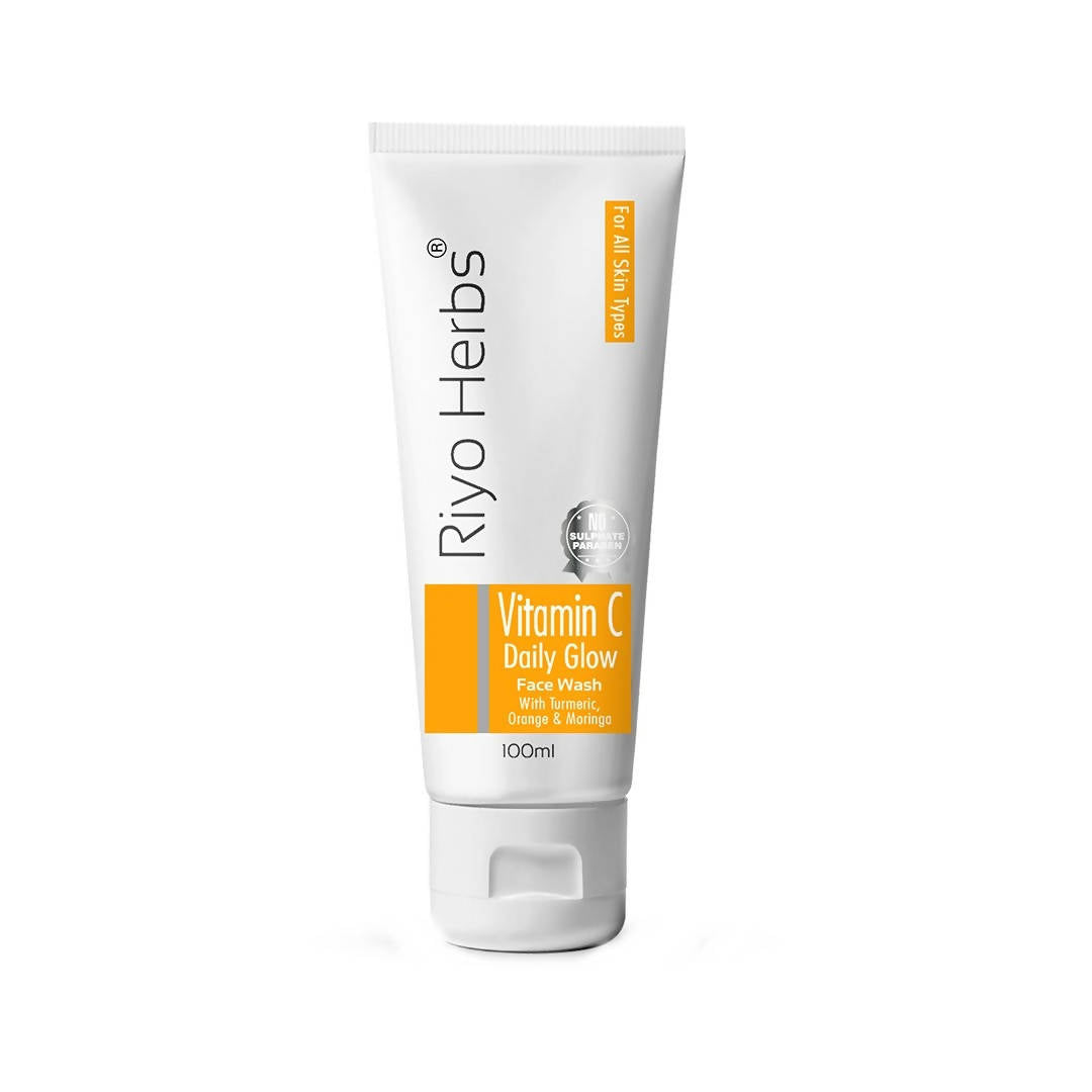 Riyo Herbs Vitamin C Daily Glow Face Wash With Turmeric, Orange & Moringa | Grocsy
