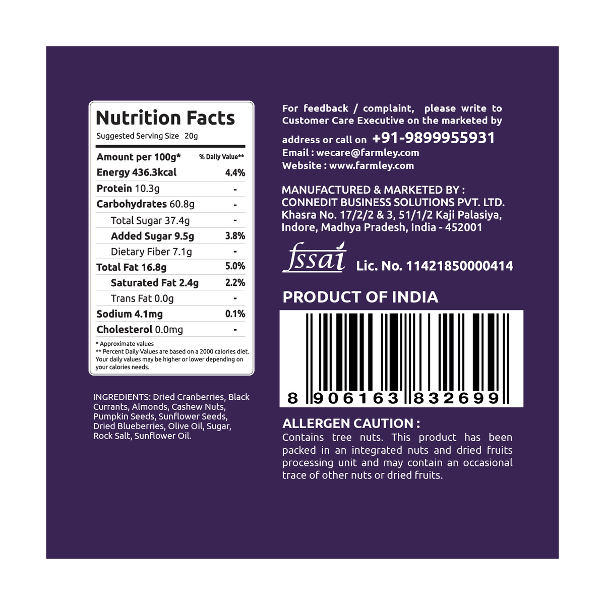 Farmley 7-in-1 Trail Mix | Grocsy