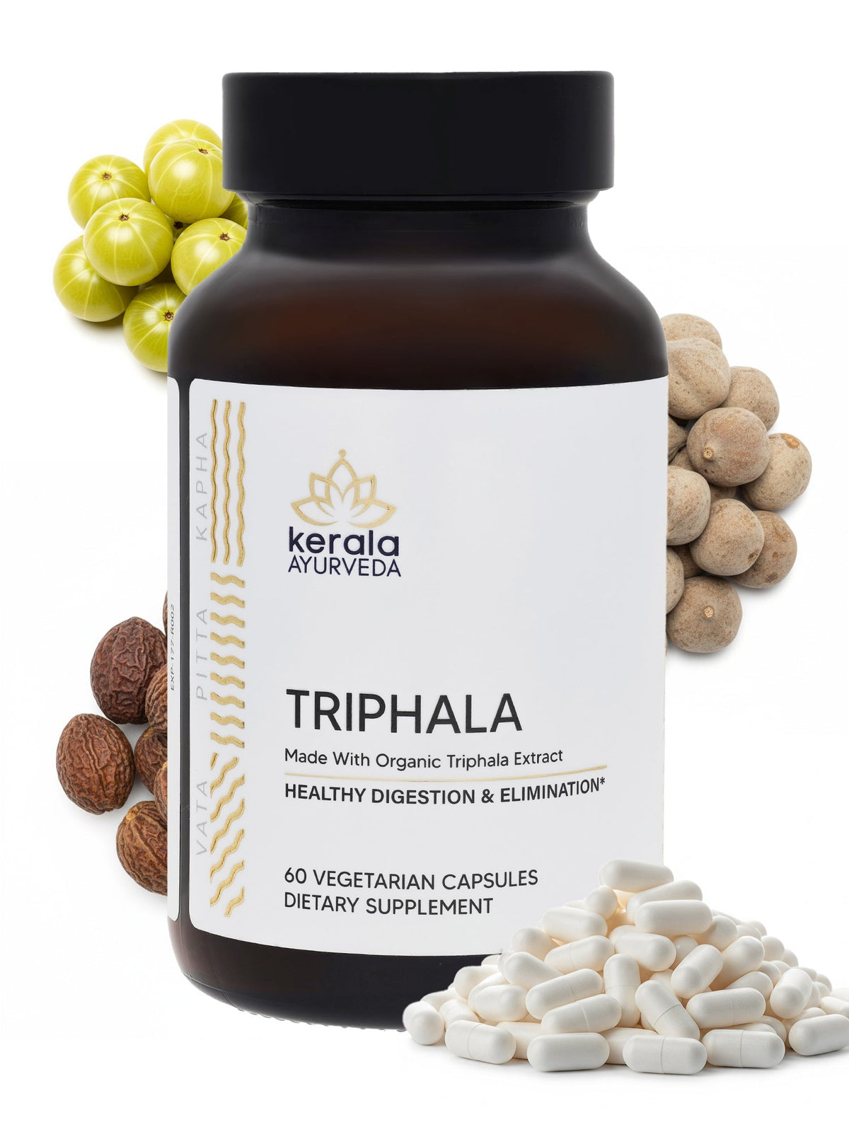 Kerala Ayurveda USA Triphala Veg Capsules | Grocsy