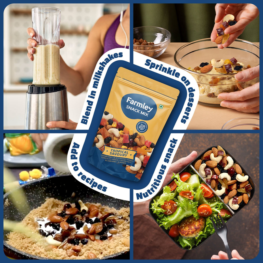 Farmley Tropical Savoury Snack Mix | Grocsy