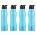 Borosil Hydra Grip Go Stainless Steel Water Bottle - Blue | Grocsy