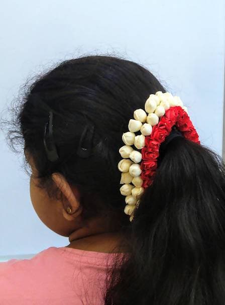 Multi-Color Flower Hair Gajra | Grocsy