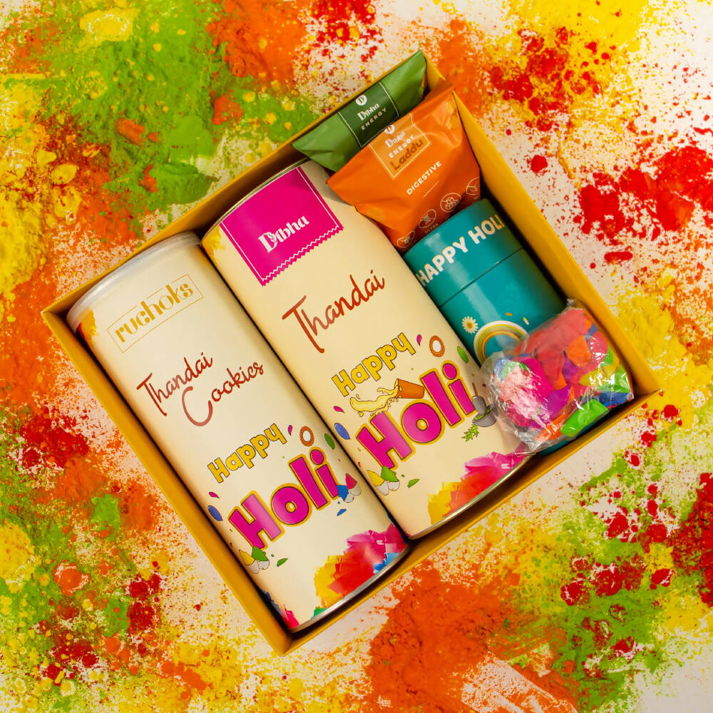 Dibha Lovely Holi Gift Hamper Box | Grocsy