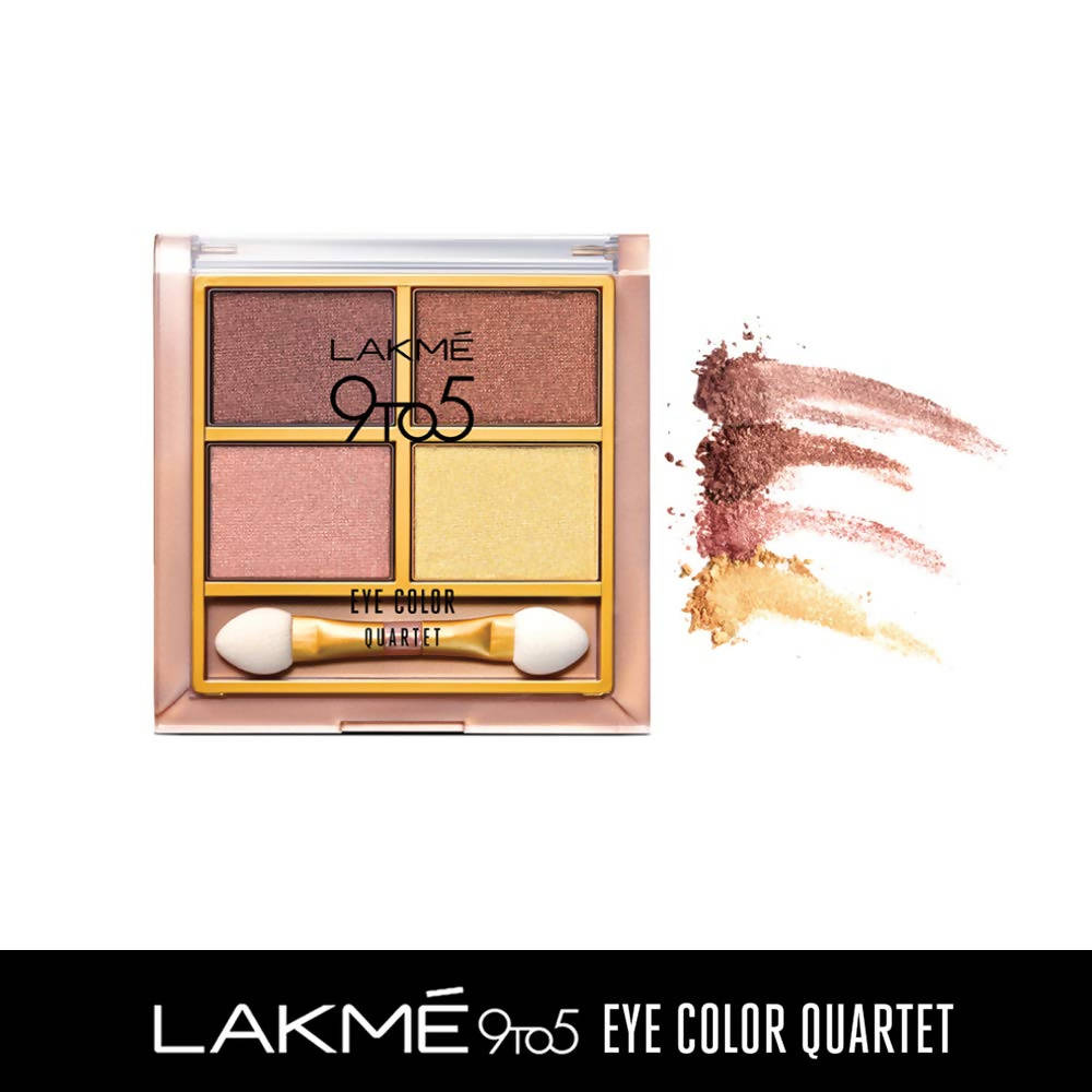 Lakme 9To5 Eye Color Quartet Eye Shawdow - Silk Route | Grocsy