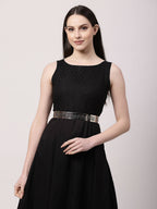 NVR Women Circular Silver Plated Adjustable Broad Belt | Grocsy